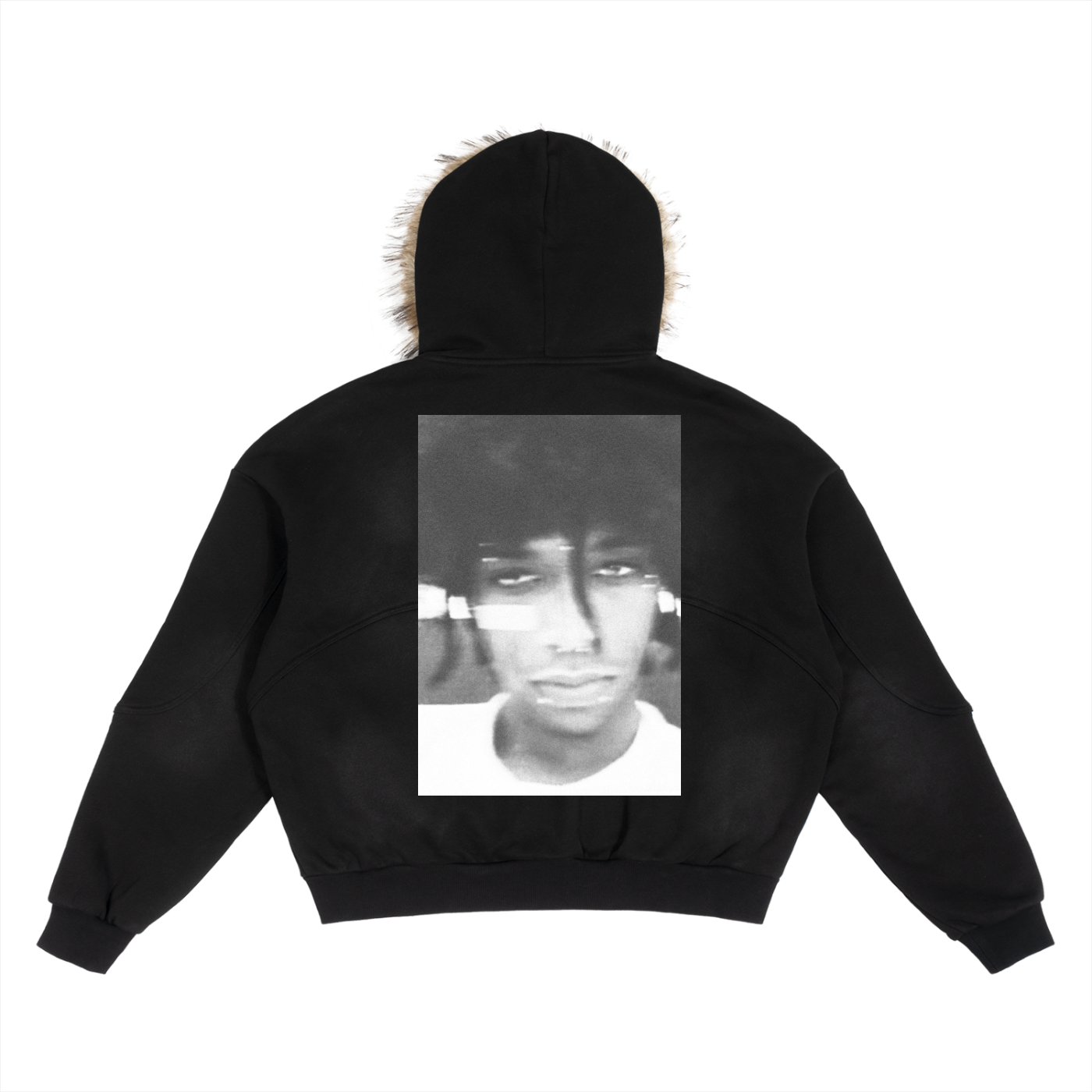 glamour fur hood