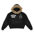 glamour fur hood