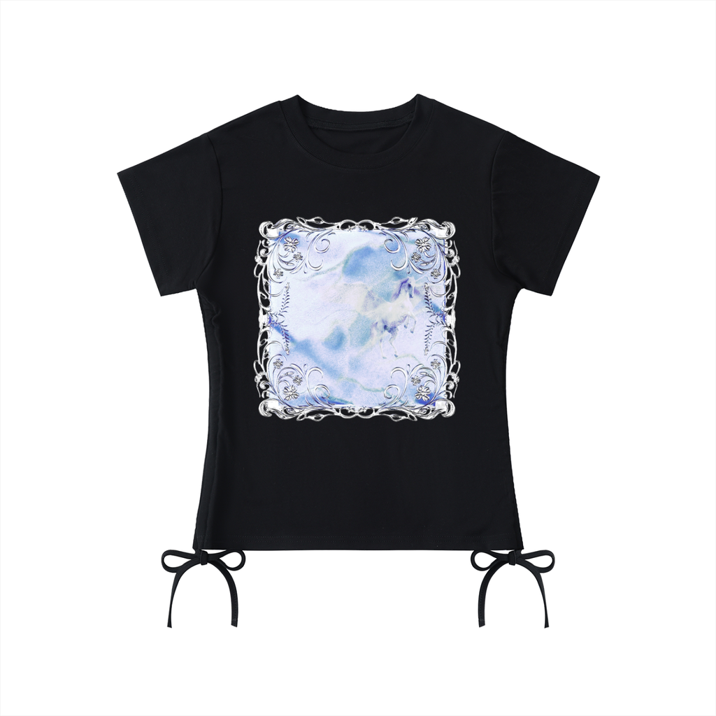 erotic women’s drawstring tee